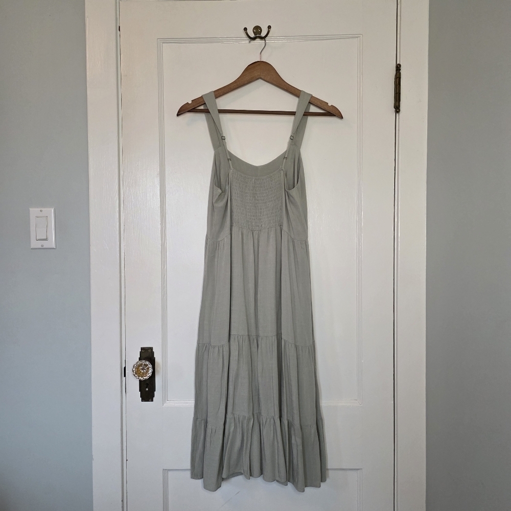 Becool Midi Dress – Size M – Sage Green - Picture 4 of 6
